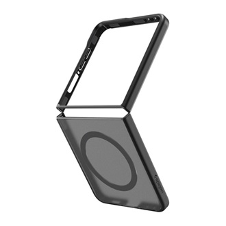 Samsung Z Flip7 SPIGEN CAPELLA szilikon telefonvédő ütésállóság, MagSafe, FEKETE/EZÜST