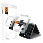 Samsung Z Flip7 SPIGEN EZ FIT HD képernyővédő üveg 2db 2.5D, 9H + segédkeret, ÁTLÁTSZÓ