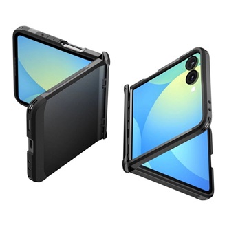 Samsung Z Flip7 SPIGEN SLIM ARMOR PRO szilikon telefonvédő ütésállóság, MagSafe, FEKETE