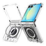 Samsung Z Flip7 SPIGEN ULTRA HYBRID MAG NEO ONE műanyag telefonvédő ütésállóság, MagSafe, ÁTLÁTSZÓ