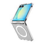 Samsung Z Flip7 SPIGEN ULTRA HYBRID MAG műanyag telefonvédő ütésállóság, MagSafe, ÁTLÁTSZÓ