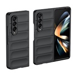 Samsung Z Fold4 5G Gigapack műanyag telefonvédő ütésállóság, 3D, FEKETE
