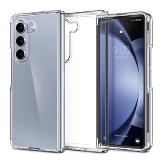 Samsung Z Fold5 5G SPIGEN ULTRA HYBRID műanyag telefonvédő ütésállóság, légpárnás keret, ÁTLÁTSZÓ