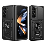 Samsung Z Fold7 GIGAPACK Defender szilikon telefonvédő ütésállóság, kameravédő, FEKETE