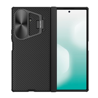 Samsung Z Fold7 NILLKIN CAMSHIELD PROP MAGNETIC szilikon telefonvédő ütésállóság, csíkos, FEKETE