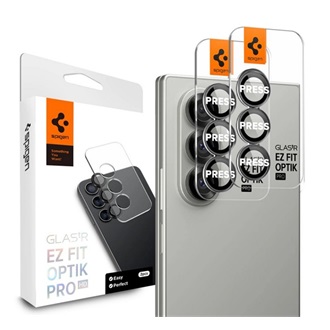 Samsung Z Fold7 SPIGEN OPTIK PRO HD kameravédő üveg 2db 9H, csak lencse, FEKETE