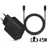 Samsung EPTA845XBEG 45W univerzális hálózati töltő adapter fekete