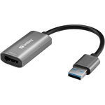 Sandberg 134-19 USB-A 2.0 -> HDMI 1.4 M/F adapter 0.15m szürke