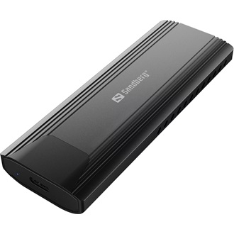 Sandberg 136-39 M.2 2280 PCIe NVMe USB3.2 Gen 2×1 C külső ház fekete (aluminium)