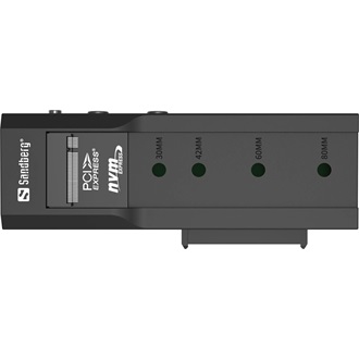 Sandberg 136-49 Cloner M.2/2.5"/3.5" PCIe NVMe / SATA3 USB-C dokkoló fekete
