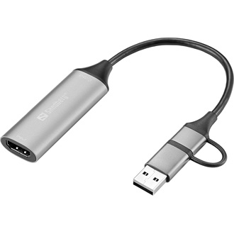 Sandberg 136-70 HDMI video digitalizáló capture card/box ezüst