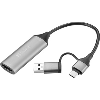 Sandberg 136-70 HDMI video digitalizáló capture card/box ezüst