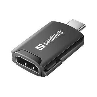 Sandberg 136-34 USB-C -> HDMI 1.4 M/F adapter szürke DP Alt Mode
