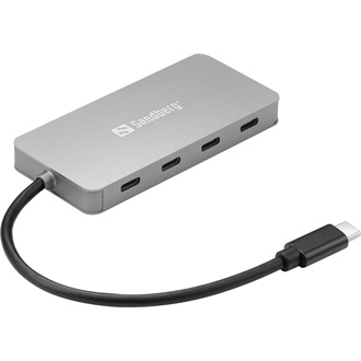 Sandberg 136-41 4-portos USB-C hub ezüst