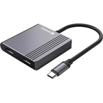 Sandberg 136-44 4-port 100W USB-C dokkoló szürke