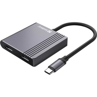 Sandberg 136-44 4-port 100W USB-C dokkoló szürke