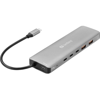 Sandberg 136-79 7-portos USB-C hub szürke
