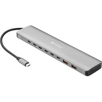 Sandberg 136-80 USB-C hub szürke