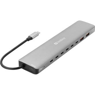 Sandberg 136-80 USB-C hub szürke