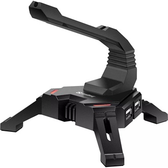 Sandberg 2-in-1 USB Hub Bungee 4-portos USB2.0 hub / egérkábel-rendező fekete