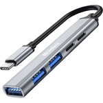 Sandberg 336-50 Saver 5-portos USB-C hub szürke