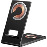 Sandberg 3-in-1 Foldable Charger Stand 15W univerzális vezeték nélküli töltő adapter fekete (Qi)