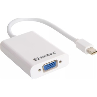 Sandberg 509-05 1db Mini DisplayPort -> 1db VGA 1db Jack 3,5mm M/F adapter 0.1m fehér
