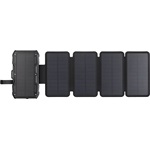 Sandberg 5-Panel 10000mAh vízálló napelemes powerbank fekete IP54
