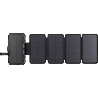 Sandberg 5-Panel 10000mAh vízálló napelemes powerbank fekete IP54