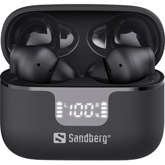 Sandberg ANC+ENC True Wireless fülhallgató headset fekete