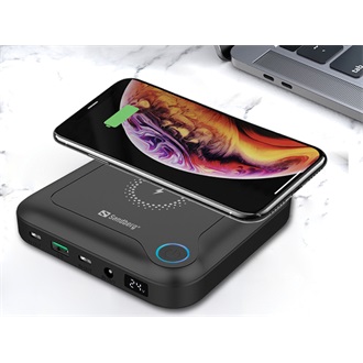 Sandberg All-in1 25000 25000mAh Li-ion powerbank fekete