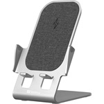 Sandberg Alu Charger Stand 15W univerzális vezeték nélküli töltő adapter ezüst (Qi)