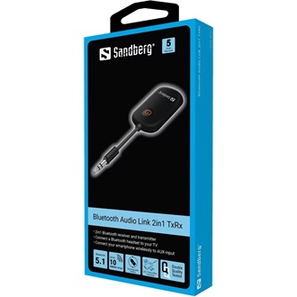 Sandberg Audio Link 2-in-1 BT5.1 3,5mm jack Bluetooth hálózati adapter 250mAh