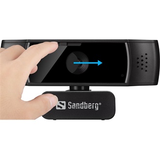 Sandberg Autofocus DualMic webkamera fekete