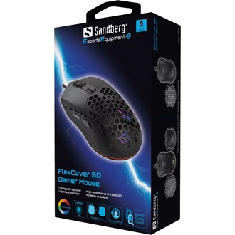 Sandberg FlexCover 6D optikai USB gaming egér