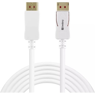 Sandberg 509-15 DisplayPort 1.4 -> DisplayPort 1.4 M/M video kábel 2m fehér