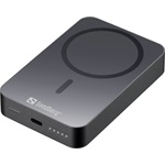 Sandberg Mag Wireless Alu 10000mAh Li powerbank szürke