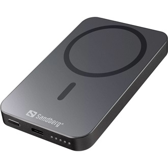 Sandberg Mag Wireless Alu 5000mAh Li powerbank szürke