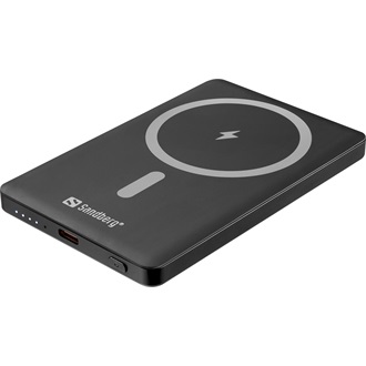Sandberg Magnet 5000 Saver 5000mAh Li powerbank szürke (Qi)