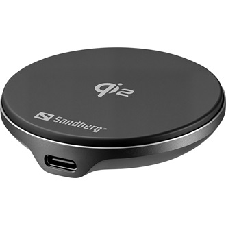 Sandberg Magnet Qi2 15W telefon vezeték nélküli töltő adapter fekete