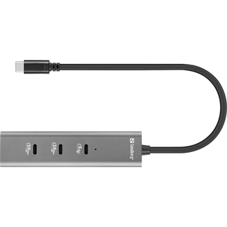 Sandberg MediaDock 5-port 100W USB-C dokkoló szürke