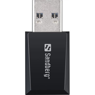 Sandberg Mini AC1300 1,3Gb/s USB 3.2 Gen1 A Dual-Band Wi-Fi hálózati adapter