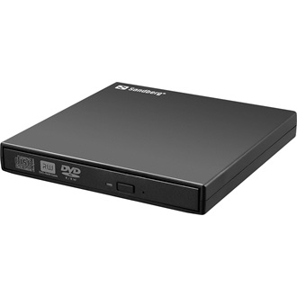 Sandberg Mini külső slim DVD író USB2.0 fekete BOX