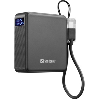 Sandberg Nano PD20W 10000mAh Li-ion powerbank fekete