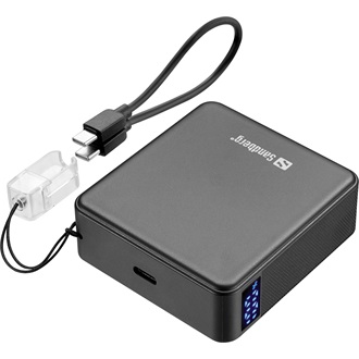 Sandberg Nano PD20W 10000mAh Li-ion powerbank fekete