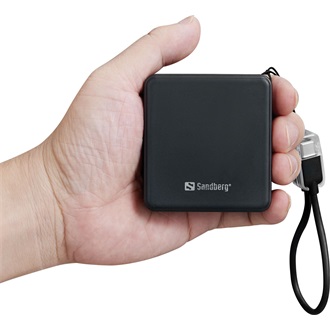 Sandberg Nano PD20W 10000mAh Li-ion powerbank fekete