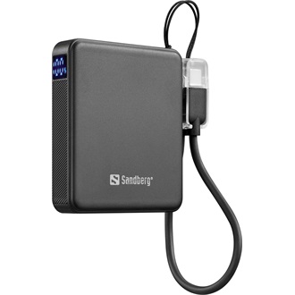 Sandberg Nano PD20W 5000mAh Li-ion powerbank fekete