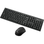 Sandberg Officce Desktop Set vezeték nélküli angol (US) membrán billentyűzet + egér fekete