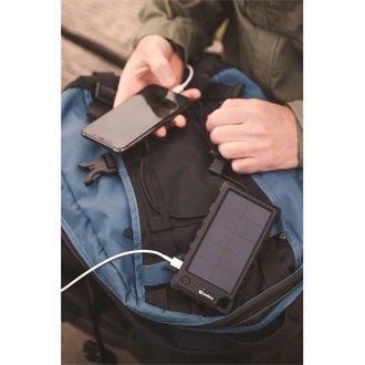 Sandberg Outdoor Solar 10000mAh ütésálló vízálló napelemes powerbank fekete (IP66)