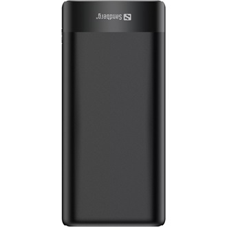 Sandberg PD65W+2xQC3.0 20000mAh Li-ion powerbank fekete